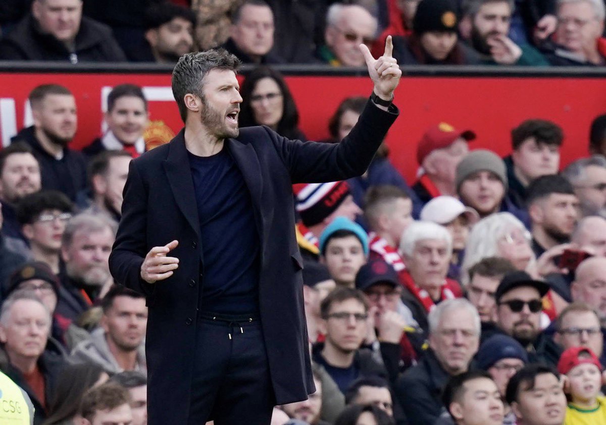 🚨🚨🎙️| Michael Carrick: “Of course, being realistic, we have to win a lot of football matches for that [win title] to happen. We'll do what we've been doing and go one at a time. We've got one now and then a bit of a break before Villa and we'll give everything we've got on