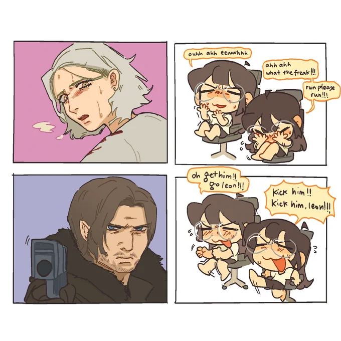how it feels to watch live re9 letsplay: grace vs. leon sections 
