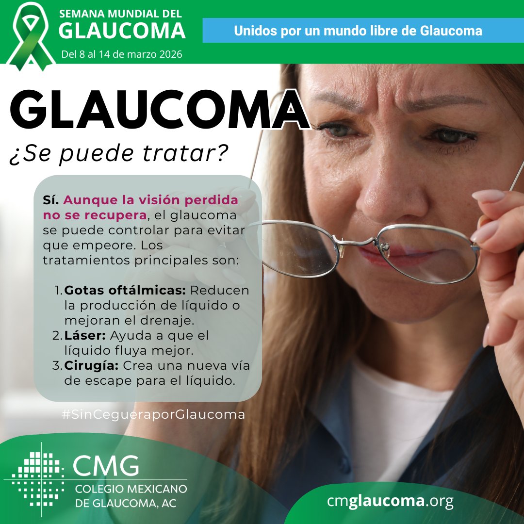 La Semana Mundial del Glaucoma es una iniciativa global organizada por la Asociación Mundial del Glaucoma.