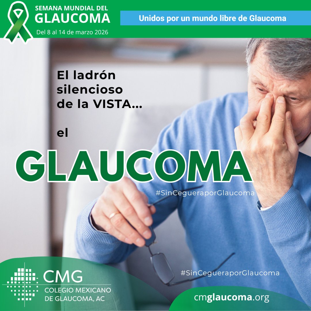 La Semana Mundial del Glaucoma es una iniciativa global organizada por la Asociación Mundial del Glaucoma.