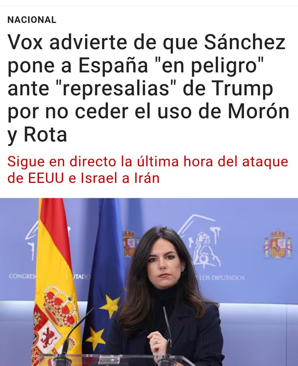 🇪🇸 | Mira que Sánchez es un trilero, pero lo de Vox es de traca: van de patriotas y en la práctica son asquerosamente cipayos.
