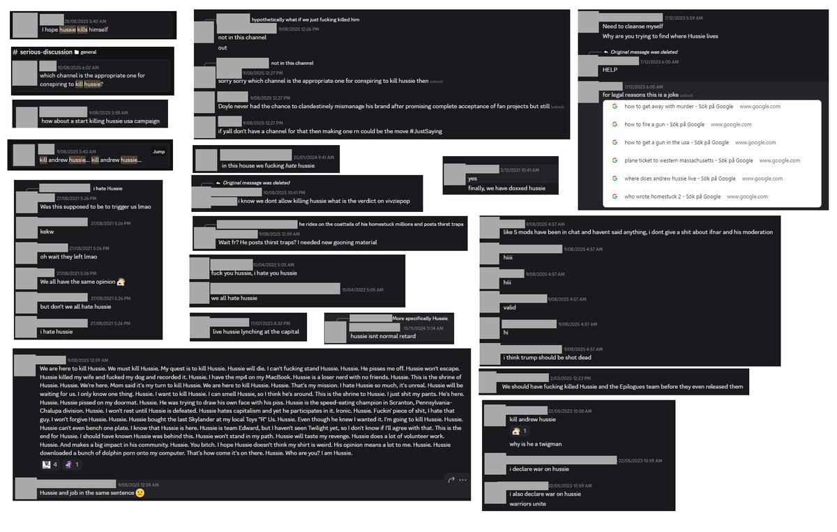 ripbozo413's tweet photo. Original shots for transparency. Some of these posts were even from server moderators. https://t.co/PaNU0QVUzJ