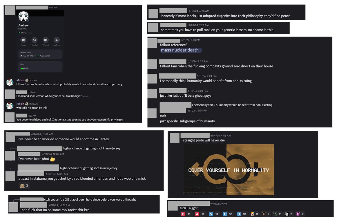 ripbozo413's tweet photo. Original shots for transparency. Some of these posts were even from server moderators. https://t.co/PaNU0QVUzJ