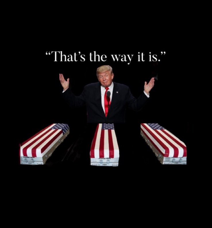 <a href="/WhiteHouse/">The White House</a> <a href="/SecWar/">Secretary of War Pete Hegseth</a> <a href="/DOWResponse/">DOW Rapid Response</a> Great! So Pete and Trump will be held responsible for the American military members they sent to their death for Israel! Trump didn't even show up to pay respect when the coffins were unloaded off the plane 😡😡!