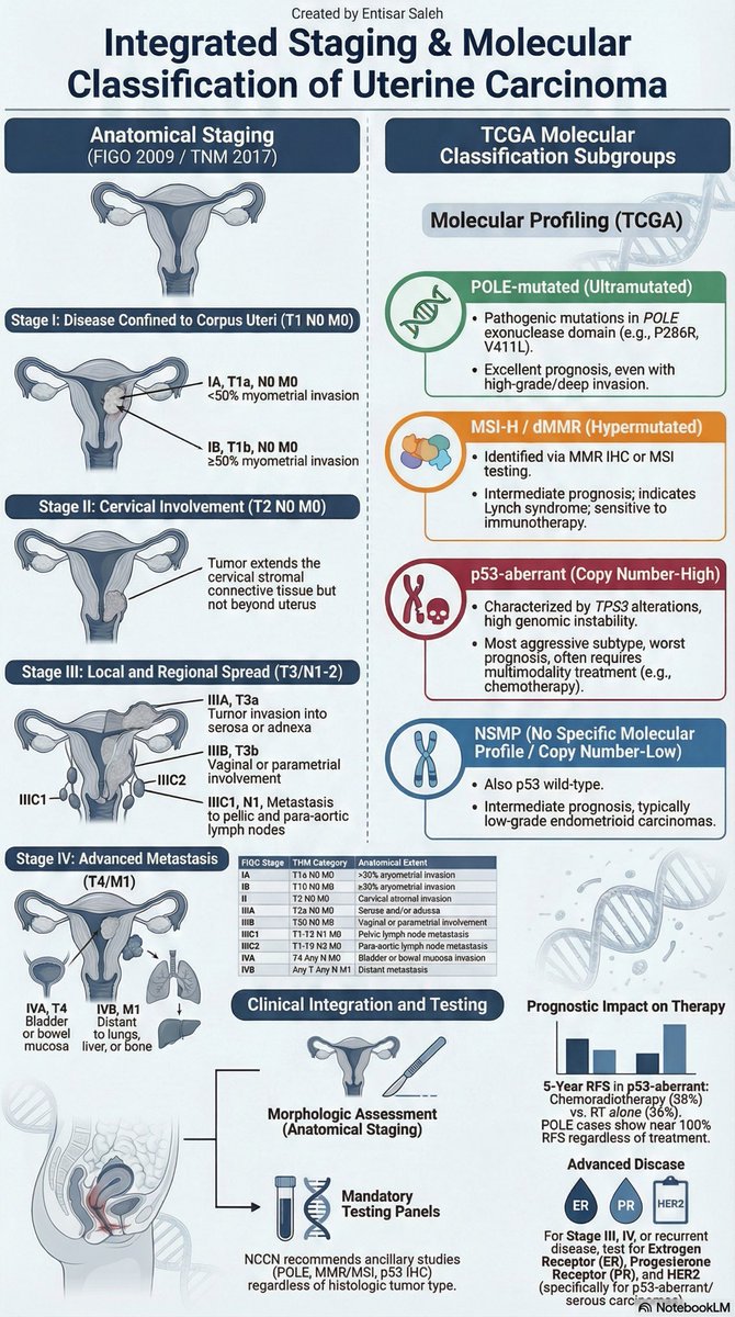 Entisar_kilani's tweet photo. Simplified approach to uterine carcinoma.

#MedTwitter #Oncology #OncoDaily https://t.co/1VaezH6IDg