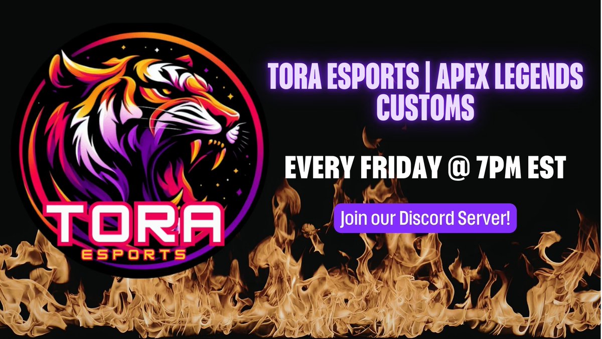 discord.gg/sTNYYxGqN 
Get up in here and make some new friends. Good vibes and lots of fun ahead! #WeAreTora #ToraEsports #PlayApex