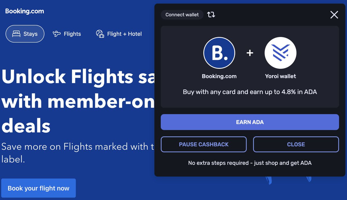 am i seeing this right, <a href="/bookingcom/">Booking.com</a> spinned up a loyalty program with $ADA? lol