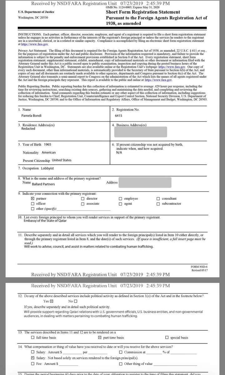 LauraLoomer's tweet image. Did you know that @AGPamBondi AG Pam Bondi’s February 5, 2025 FARA memo severely limits the DOJ’s ability to prosecute FARA violations like those that are likely being committed by Tucker Qatarlson @TuckerCarlson and many Woke Reich podcasters on behalf of Islamic governments
