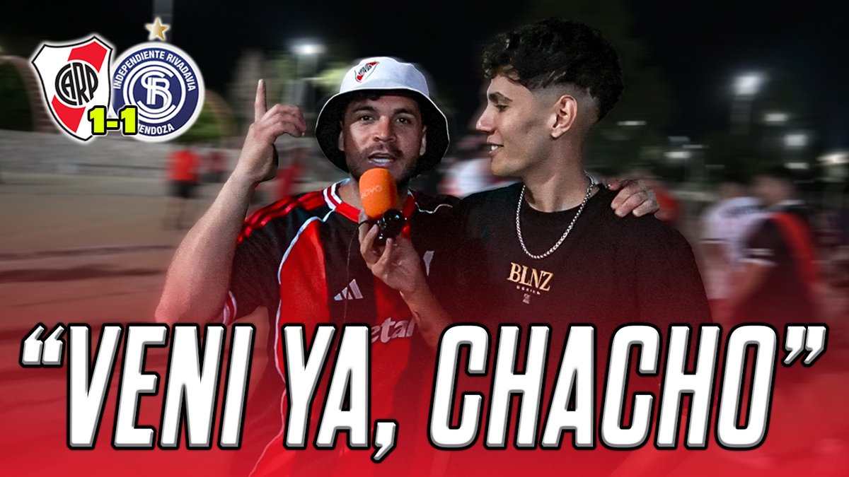 RIVER PLATE 1-1 INDEPENDIENTE RIVADAVIA | REACCIÓN CON LOS HINCHAS | APERTURA 2026

🎙️Nico Caruso

youtu.be/dl1bGGRYHc0 🔗 

Suscribite 🔔 y dale MG 👍🏻

#futbolargentino #independienterivadavia #mendoza #river #ligaprofesional