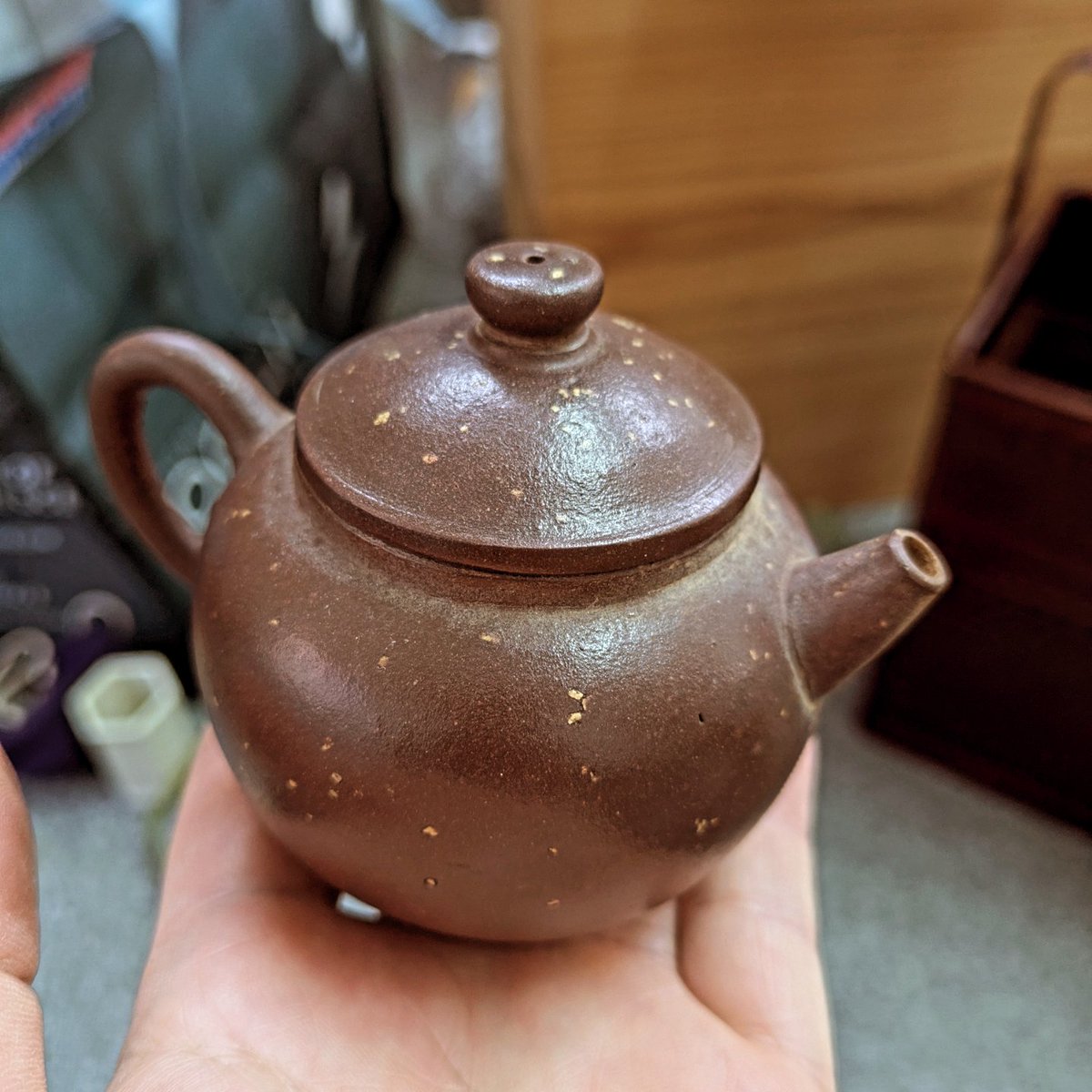 煎茶道具 唐物 梨皮 紫砂壺 急須 #古美術#骨董品#掛軸#書道具#茶道具