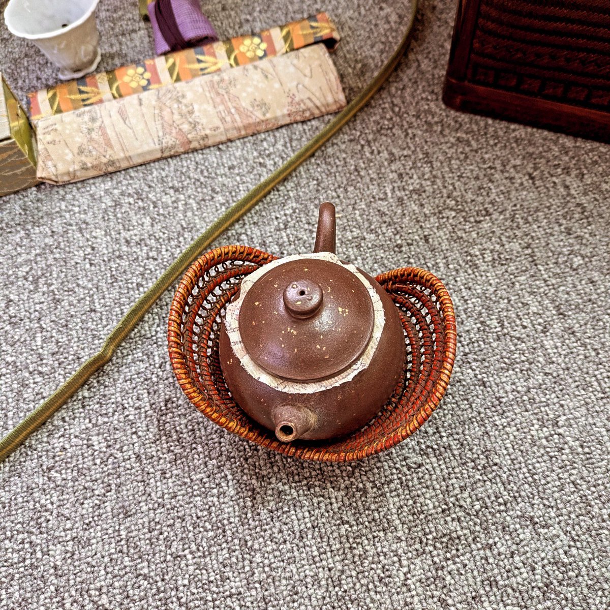 煎茶道具 唐物 梨皮 紫砂壺 急須 #古美術#骨董品#掛軸#書道具#茶道具