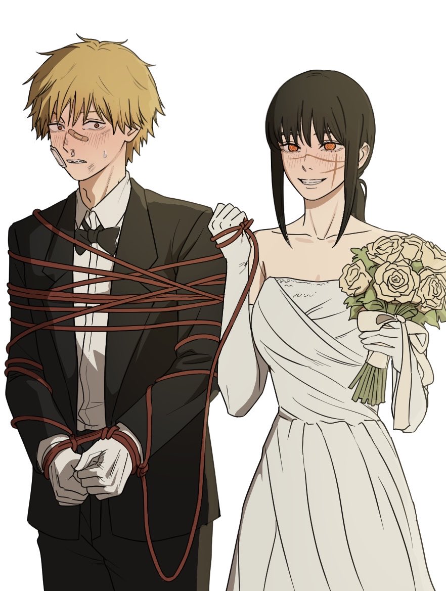 sawgak's tweet photo. 신랑신부 입장
#denji #yoru https://t.co/F8HKBmFnzQ