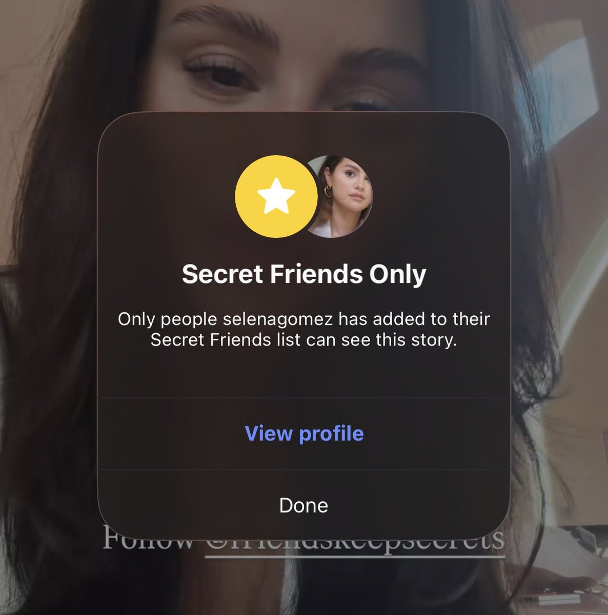 I'm in Selenagomez close friends???? Pretty sure its some kinda marketing.