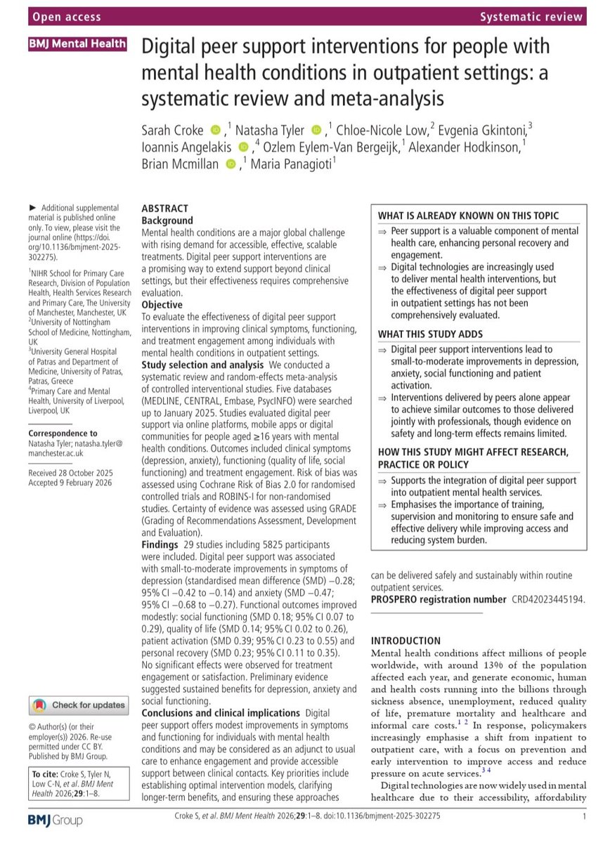 BMJ Mental Health tweet media