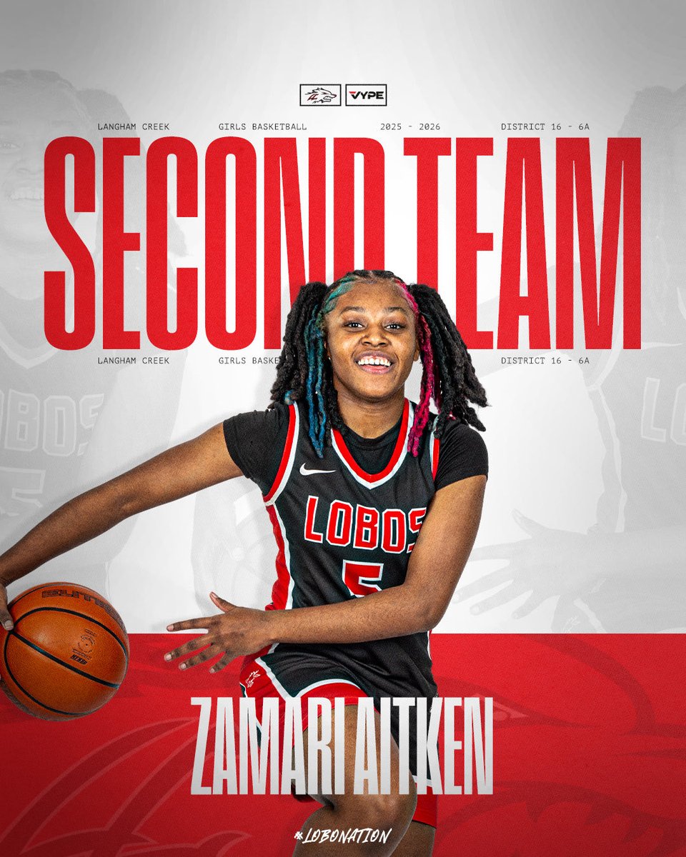 LanghamWbb's tweet photo. District 16-6A Second Team, Noelle Roudreiw and Zamari Aitken. 🏀💪🏼👏🏼🔥 Strong. Consistent. Impactful. So proud of you and the work you put in to earn this recognition!  🔒👏🏼 @CFISDAthletics @vypehouston @VYPEGraphics https://t.co/yZxWTGE9GD