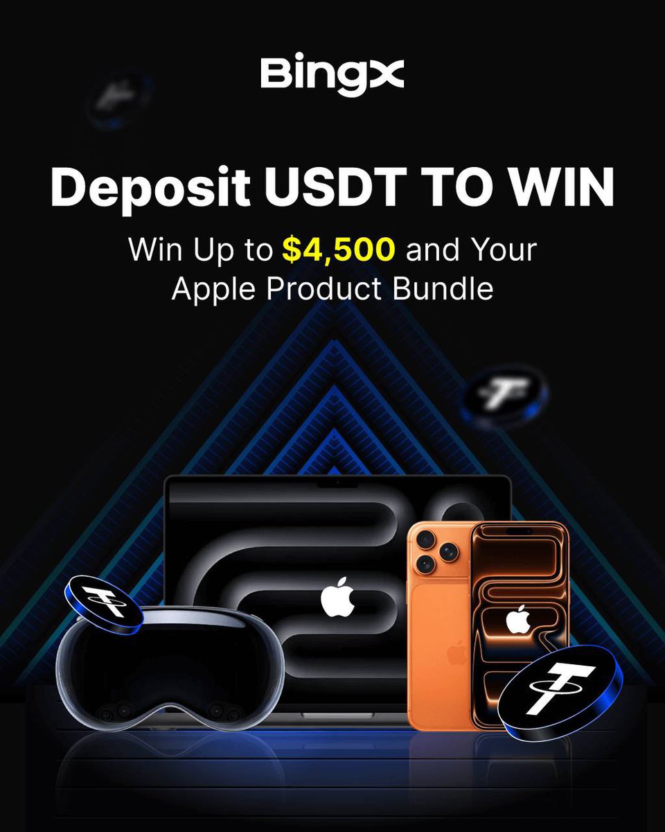 0xKazzz's tweet photo. 2️⃣ THE APPLE ULTIMATE BUNDLE 🍎

Scale the tiers to win: 
💸 Up to $4,500 in benefits 
📱 iPhone 17 Pro, MacBook Pro M5, &amp; Apple Vision Pro!
Stackable rewards—hit milestones and claim them ALL. No limits. 📈 

🔗 Join: https://t.co/gLcRSu7XUI (3/5) https://t.co/gAu9b5DmFR