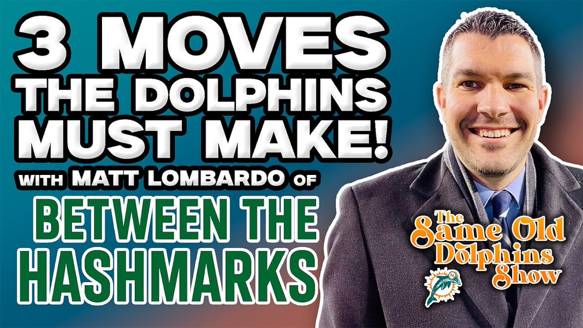 🔥NEW🔥 <a href="/AmplifiedtoRock/">amplifiedtorock.bsky.social</a> had a special guest today. NFL Reporter Matt Lombardo of Between the Hashmarks to discuss 3 Moves the Dolphins Must Make this Offseason. 

🍎podcasts.apple.com/us/podcast/3-m…
📺youtu.be/y5oji93MJ7M?si…
🟢open.spotify.com/episode/7mwyQ9…