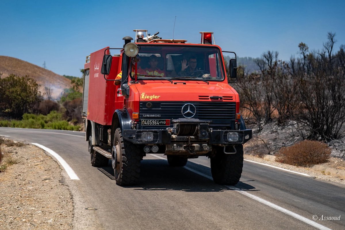 KOMARMIES's tweet image. #Moroccan Civilian Protection #Firefighting 🇲🇦 #Mercedes Unimog Truck #Morocco #Maroc