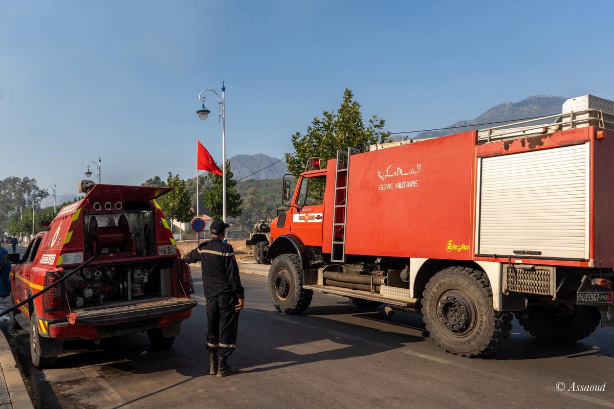 KOMARMIES's tweet image. #Moroccan Civilian Protection #Firefighting 🇲🇦 #Mercedes Unimog Truck #Morocco #Maroc
