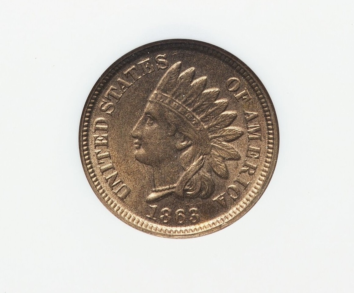 oldpapermoney's tweet photo. 1863 Indian Head Cent MS64 https://t.co/DxC7ZNjiZy
