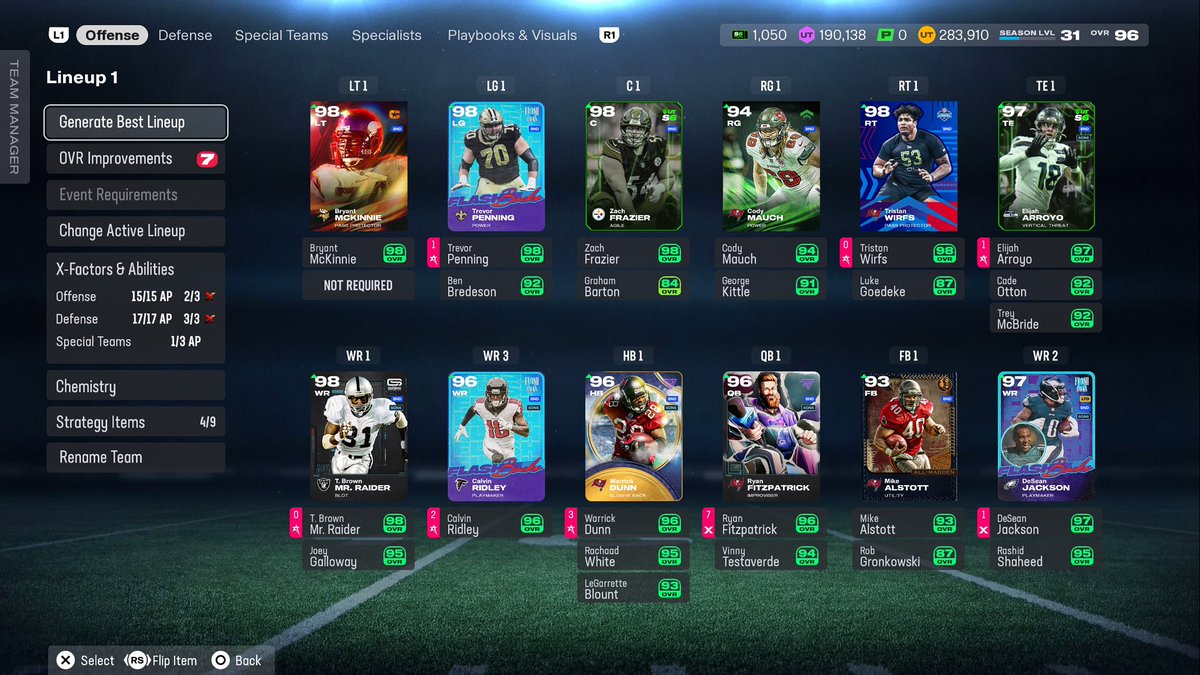 2_Mazzaaa's tweet photo. Bucs 60/60 theme Team ⚔️🔥 @EASPORTS_MUT @UseCodePOP https://t.co/qMCVrqY1wP