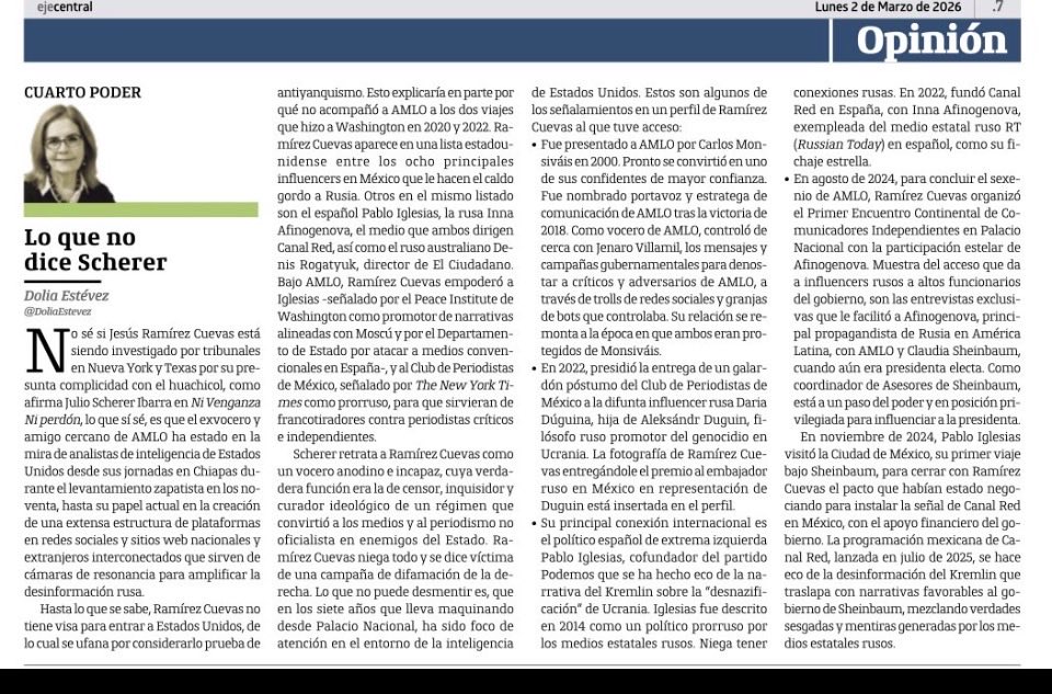 Me llama la atención que recibo muchos ataques por la banderita ucraniana en mi perfil. ¿A quien en México le molesta el apoyo a Ucrania? ⁦<a href="/DoliaEstevez/">Dolia Estévez</a>⁩ documenta la penetración de los servicios de propaganda rusa y cómo el gobierno mexicano los favorece con contratos.