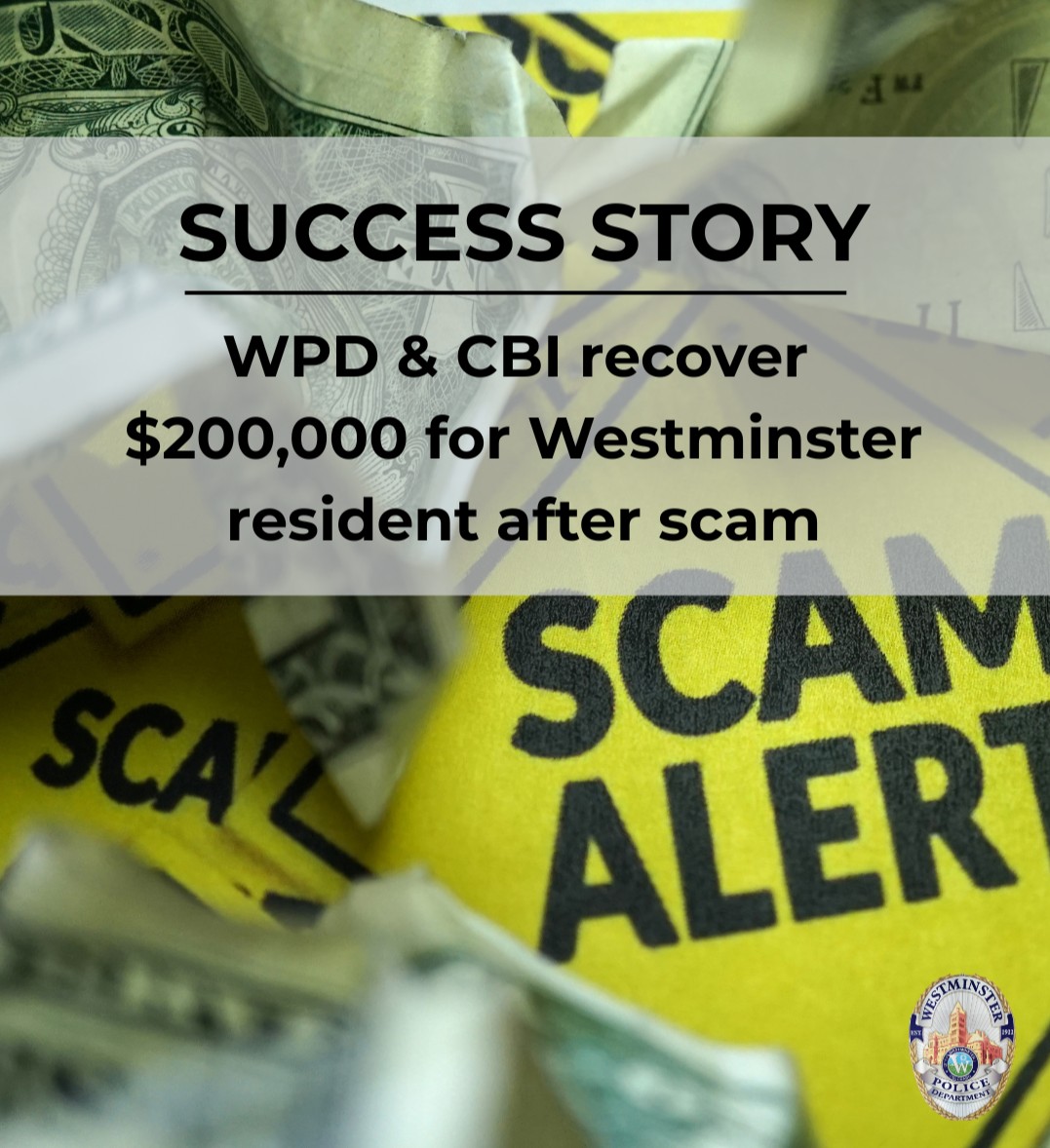 Westminster Police tweet media