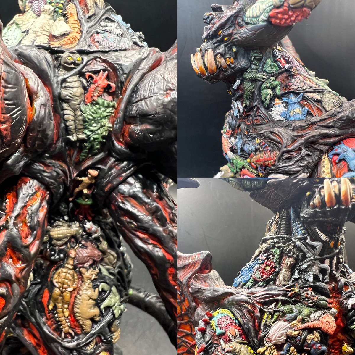 ベリュドラ リペイント詳細:首まわり〜背中 小さいわりにデスレムが