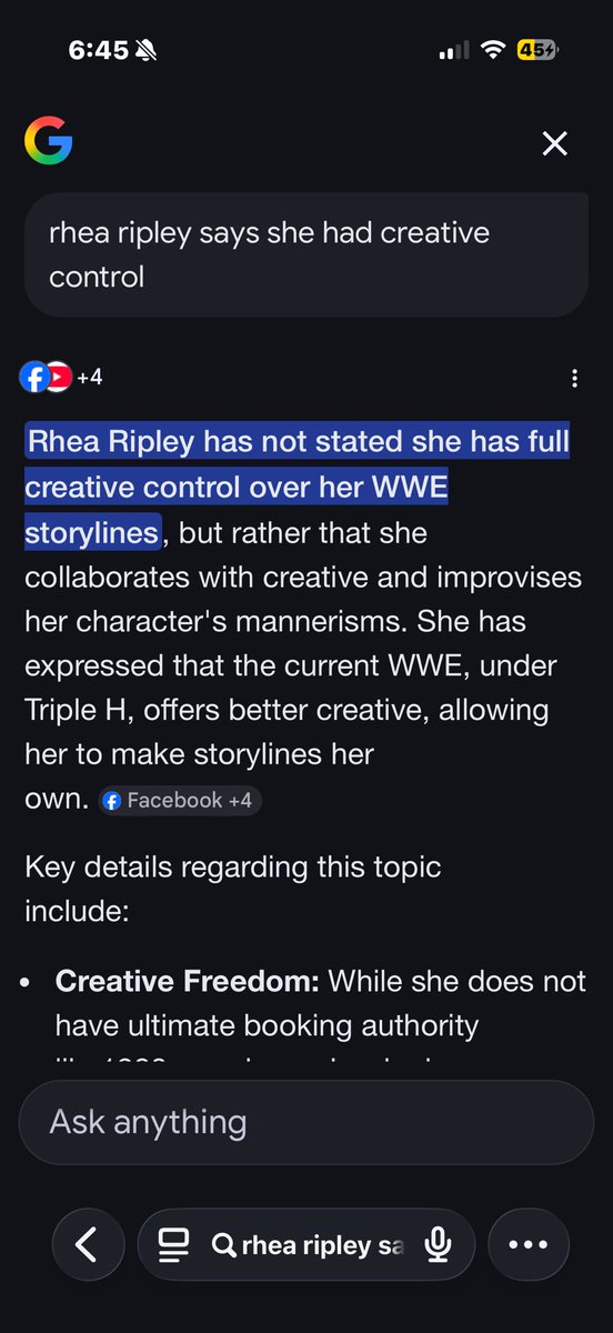 <a href="/WrestleFeatures/">Wrestle Features</a> How’s Rhea mad at a narrative she created…