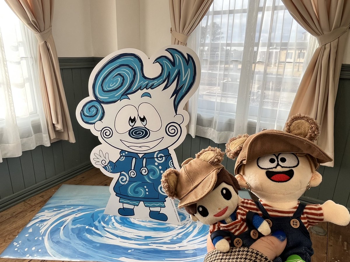 原画のあるイングランドの丘にも！淡路うず助の文字とか、直筆サイン