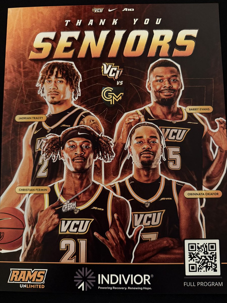 AwaddRadio's tweet image. Thank you #RamNation for the support all season long. Let’s celebrate the seniors tonight for choosing VCU! #LetsGoVCU pregame at 6:15p on @910TheFan
