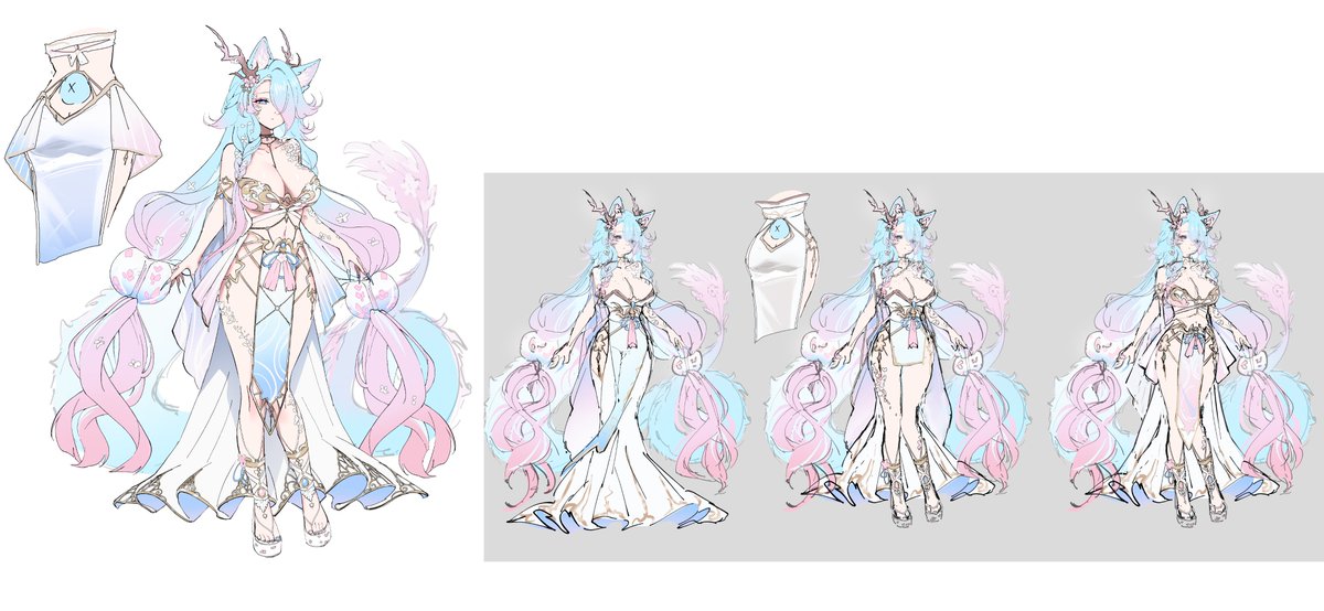 I drew the concept for Silvy's Dragon form🌸 #doodlevale