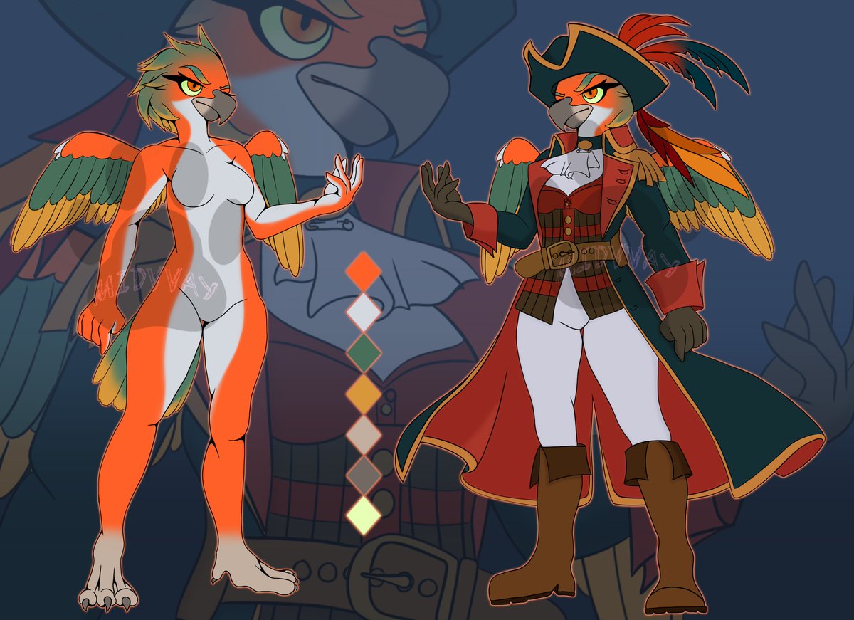 Midvvay05's tweet photo. Pirate adopt: parrot, blade, pure audacity.
Ready to raid seas… or your likes.
Who’s my new captain? https://t.co/jj8I8w6yIs