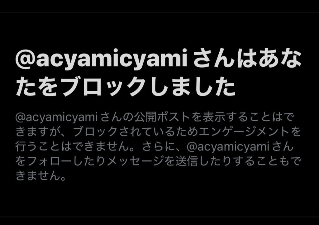 chirno_helmet 普通に警察案件だし通報したら？って言ったらブロックし