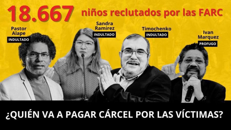 El pedófilo Jeffery Epstein es un pendejo al lado de estos pedófilos terroristas de las FARC.