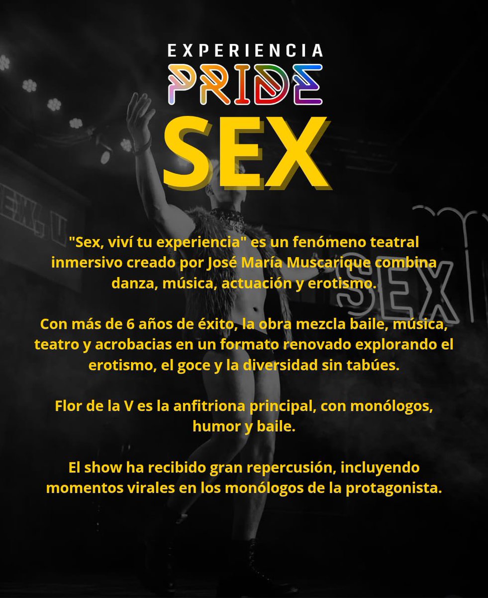 FriendlyMapMag's tweet photo. ¡Vamos a ver #SEX en Buenos Aires con #ExperienciaPRIDE! https://t.co/xoBXa4nG2H