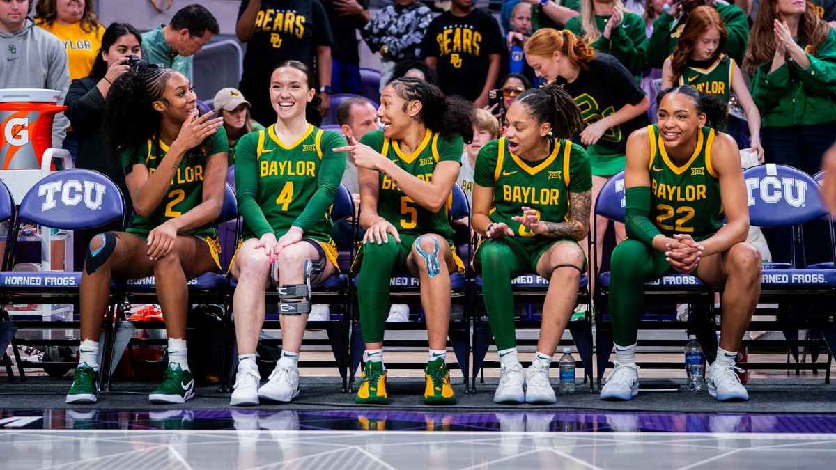 SicEm365's tweet photo. The Big 12 announced its women’s basketball all-conference teams. Here are the Bears that received All-Big 12 recognition:

🏀First-Team: Taliah Scott
🏀Second-Team: Darianna Littlepage-Buggs
🏀Honorable Mention: Jana Van Gytenbeek, Bella Fontleroy
🏀All-Defensive Team: Darianna Littlepage-Buggs, Bella Fontleroy

#SicEm🐻