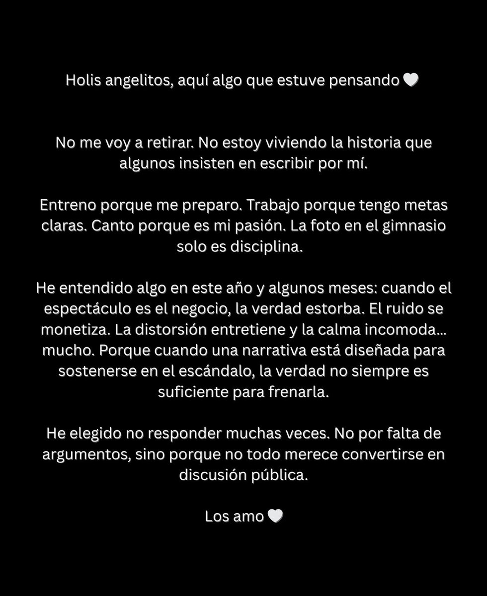 —Ángela Aguilar via su canal de WhatsApp 🗣️