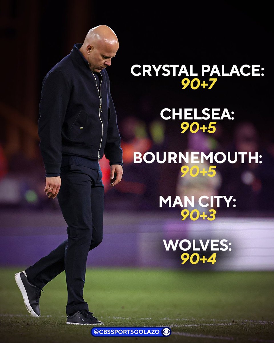 Liverpool have lost FIVE Premier League games through conceding second-half stoppage time goals this season. 

This is the most EVER by a team in a single campaign 😳