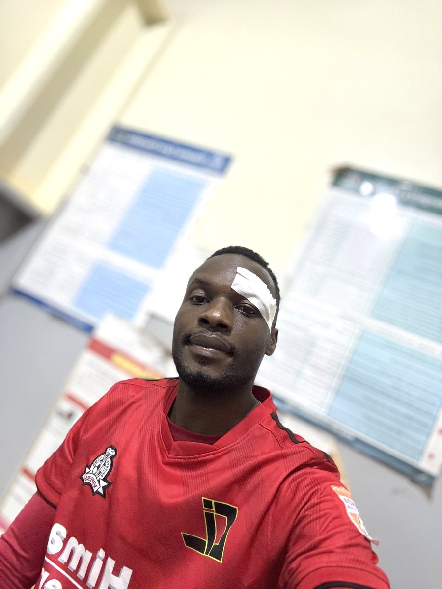 HENRYMOSESMUSAB's tweet photo. After a scary moment stressed off injured with in 20 mins, I can confirm @UgandaCranes  &amp; @VipersSC Midfielder @taddeolwanga is in better health.. thnks for the prayers https://t.co/PB0LVgxWiD