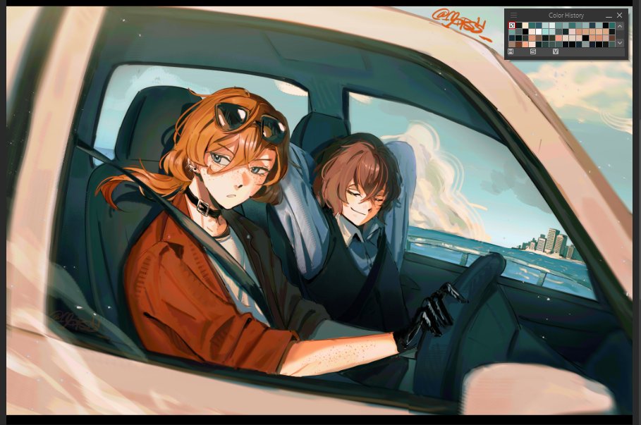 alternate universe where they ran together from the PM
#soukoku #太中