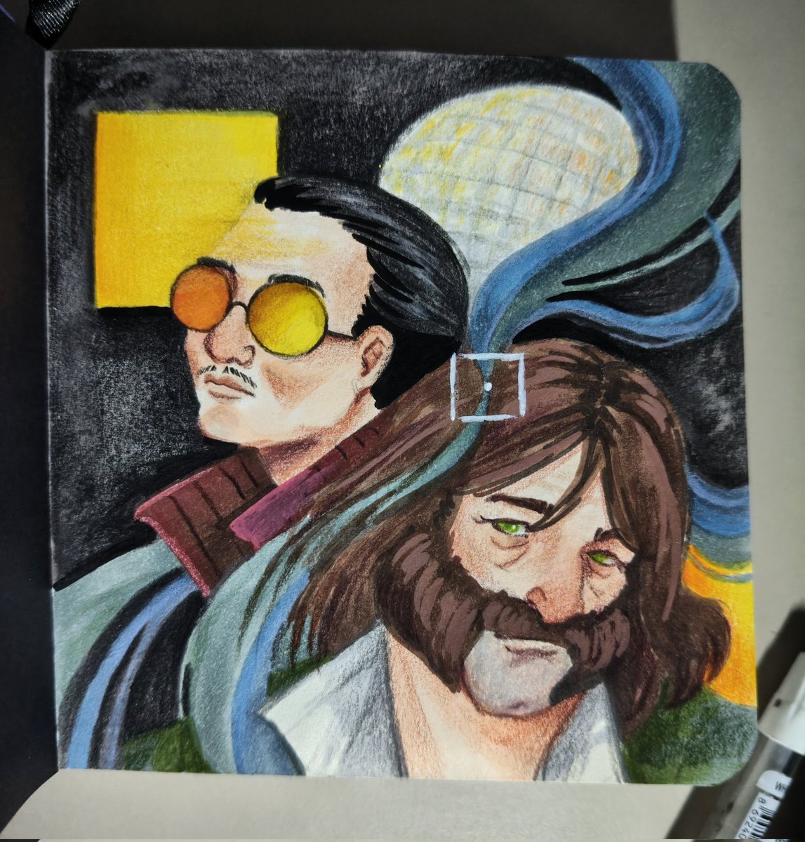 valithx_'s tweet photo. first page of my new sketchbook hehe #discoelysium https://t.co/XRFCiNFr3P