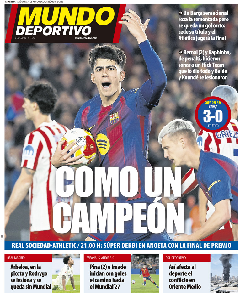 🗞️ #PortadaMD 

🔵🔴 Como un campeón