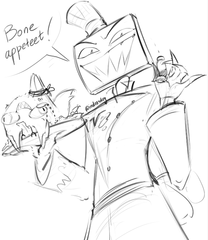 indra4dey's tweet photo. I just love night sketching.
#vox #sketches #voxfanart #hazbinhotel #voxal #StaticRadio https://t.co/nXkCkhzIPw