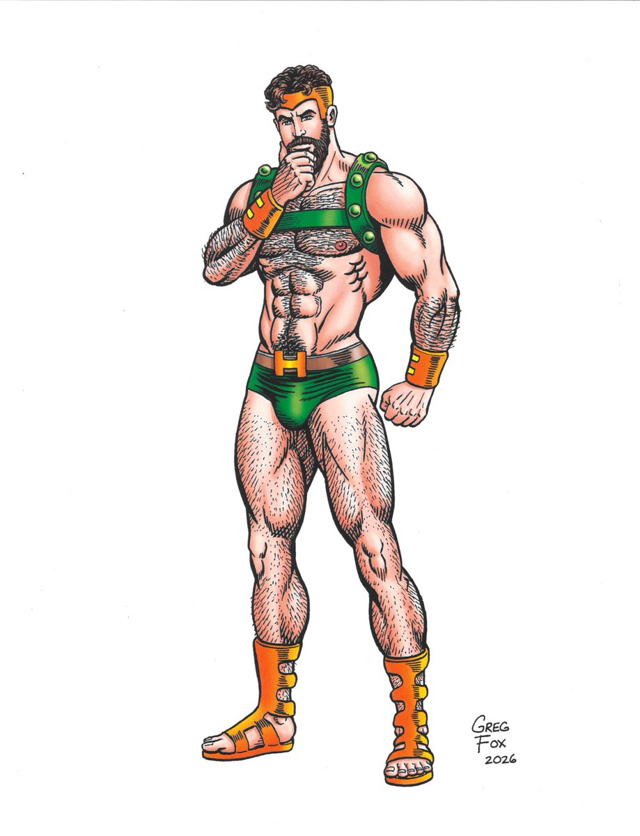 JasPosey's tweet photo. My acquisition of Hercules by @gregfox.bsky.social https://t.co/ofYwDhWy5E #GregFox #artpurchase #Hercules #SonofZeus #PrinceofPower #Olympus #Avengers #Champions #Defenders #DamageControl #GoldenMace #demigod #GreekMyth #GreekMythology #Avengersart #Defendersart #Championsart https://t.co/cN0nfEnlCf