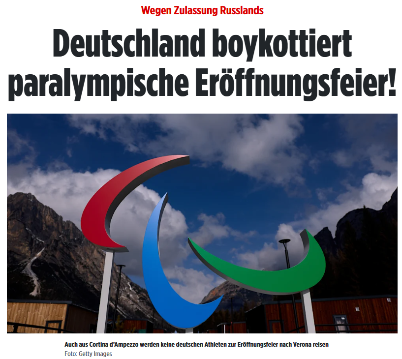 Man muss sich wirklich langsam schämen, Deutscher zu sein. Ja, der Deutsche Behindertensportverband (DBS) setzt tatsächlich ein starkes Signal, ein starkes Signal der Verkommenheit. Wenn ein Behindertenverband, der das Thema Ausgrenzung kennen sollte wie kein anderer, behinderte