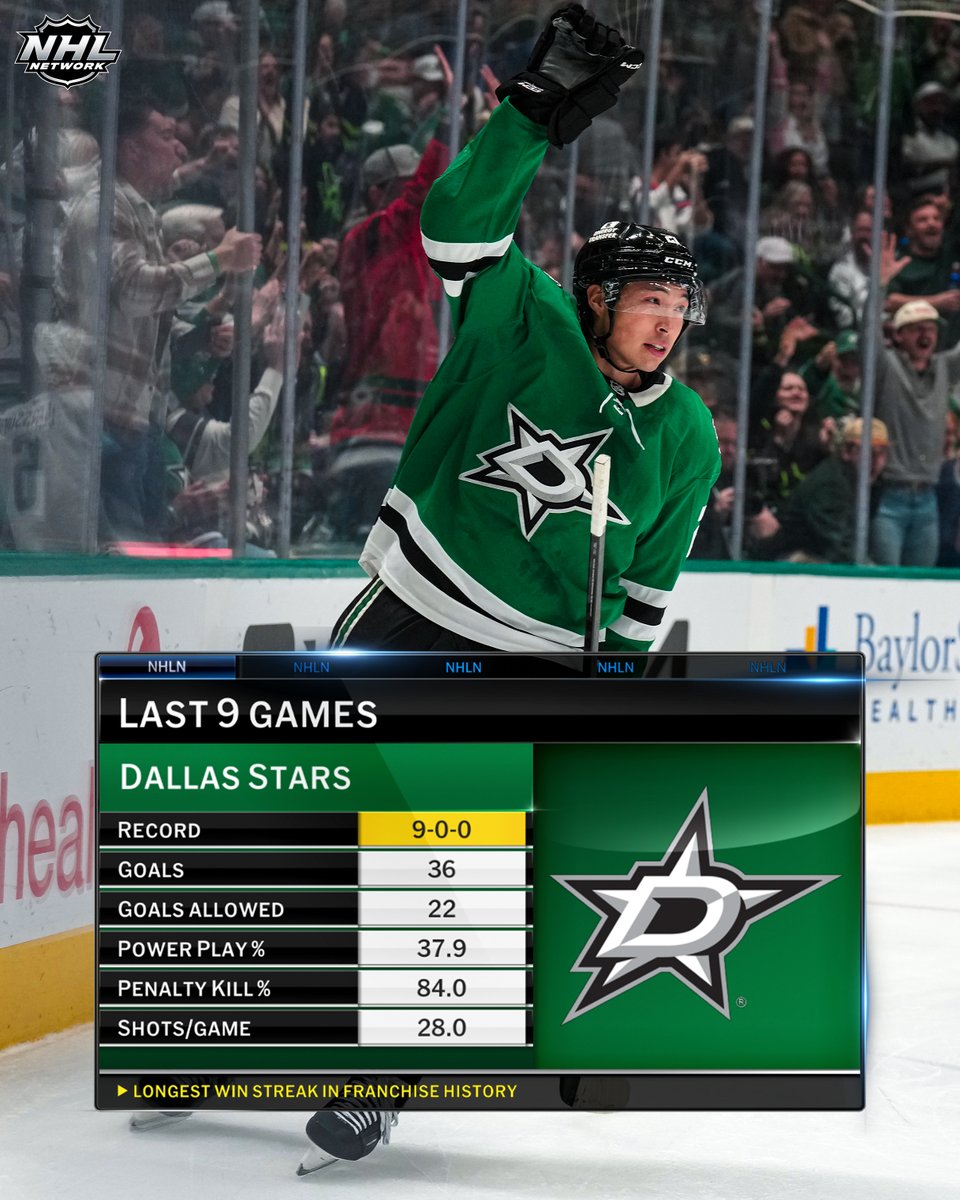 No team is shining brighter than the <a href="/DallasStars/">Dallas Stars</a> right now! 💫

📺: #NHLTNFirstShift weekdays on NHL Network