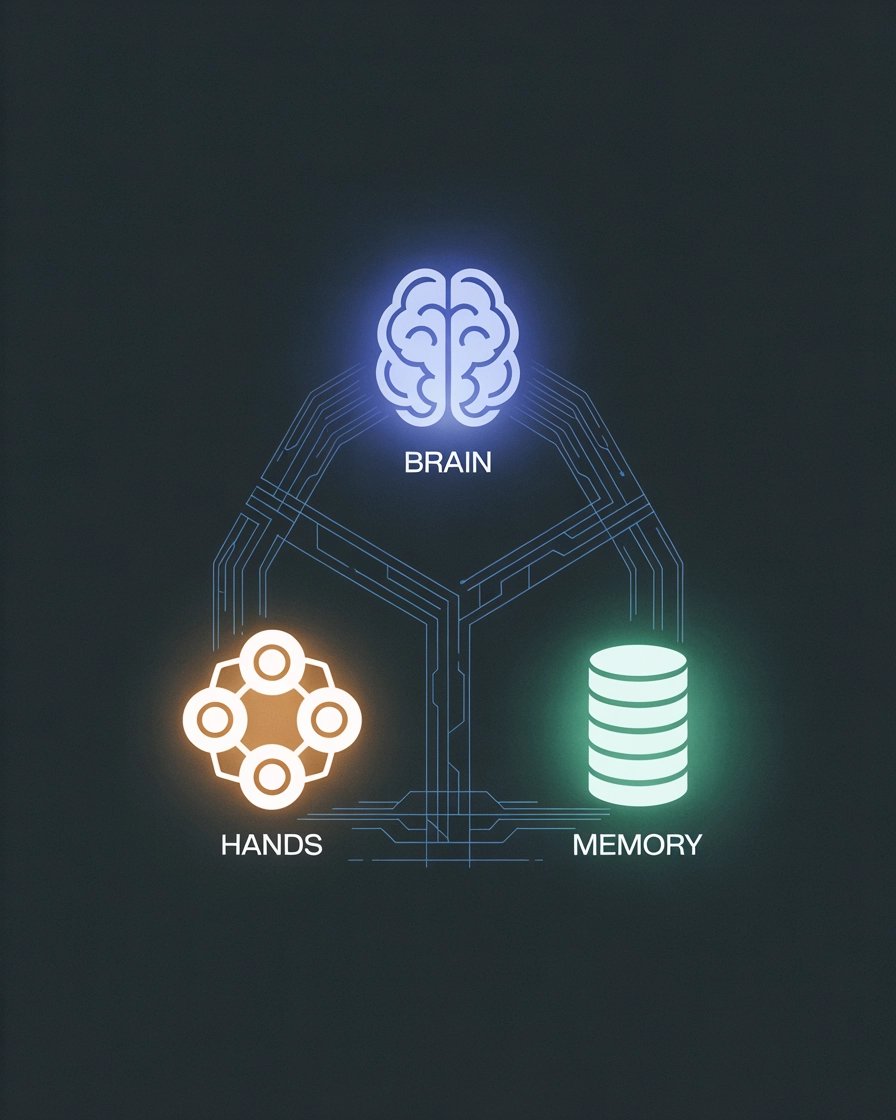 HafizAbsarAli's tweet photo. The 3 Tools I use to replace a 5-person ops team.

You don't need a bigger team. You need a better stack. Here is the Lean Operator trinity for 2026.

1. The LLM: OpenAI / Anthropic This handles the cognitive load. Summarizing emails. Drafting reports. Analyzing sentiment. It is the "worker" that never tires.

2. The Hands: n8n This moves the work. It takes the output from the Brain and puts it where it belongs. It sends the Slack message. It updates the row. It is the "manager" that enforces the process.

3. The Memory: This remembers the work. It stores the state. It keeps the history. It is the "file cabinet" that never loses a paper.

Brain + Hands + Memory. That is all an employee is. And you can spin it up on a server for $40/month.