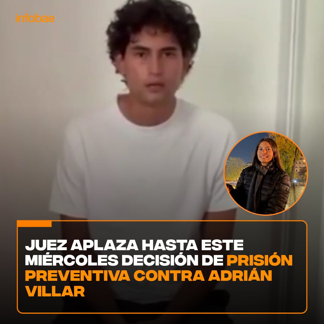 infobaeperu's tweet photo. #LOÚLTIMO 🔴 El juez Adolfo Fernando Farfán Calderón, titular del 33.º Juzgado de Investigación Preparatoria de Lima, decidió suspender hasta mañana miércoles 4 de marzo, a las 21:00 horas, la audiencia de lectura de resolución sobre el pedido de prisión preventiva contra Adrián Villar Chirinos, quien es investigado por los presuntos delitos de homicidio culposo, omisión de socorro y fuga, tras el atropello y muerte de la atleta Lizeth Katherine Marzano Noguera.

Durante la sesión, el magistrado solicitó la presencia de la familia o un representante de la víctima para que pudieran brindar su testimonio. Sin embargo, el abogado de la parte agraviada explicó que ningún familiar pudo asistir, argumentando que la situación emocional les impide intervenir en este momento.🚨

📌 Más información ➡️ https://t.co/2GNWaj6bq3