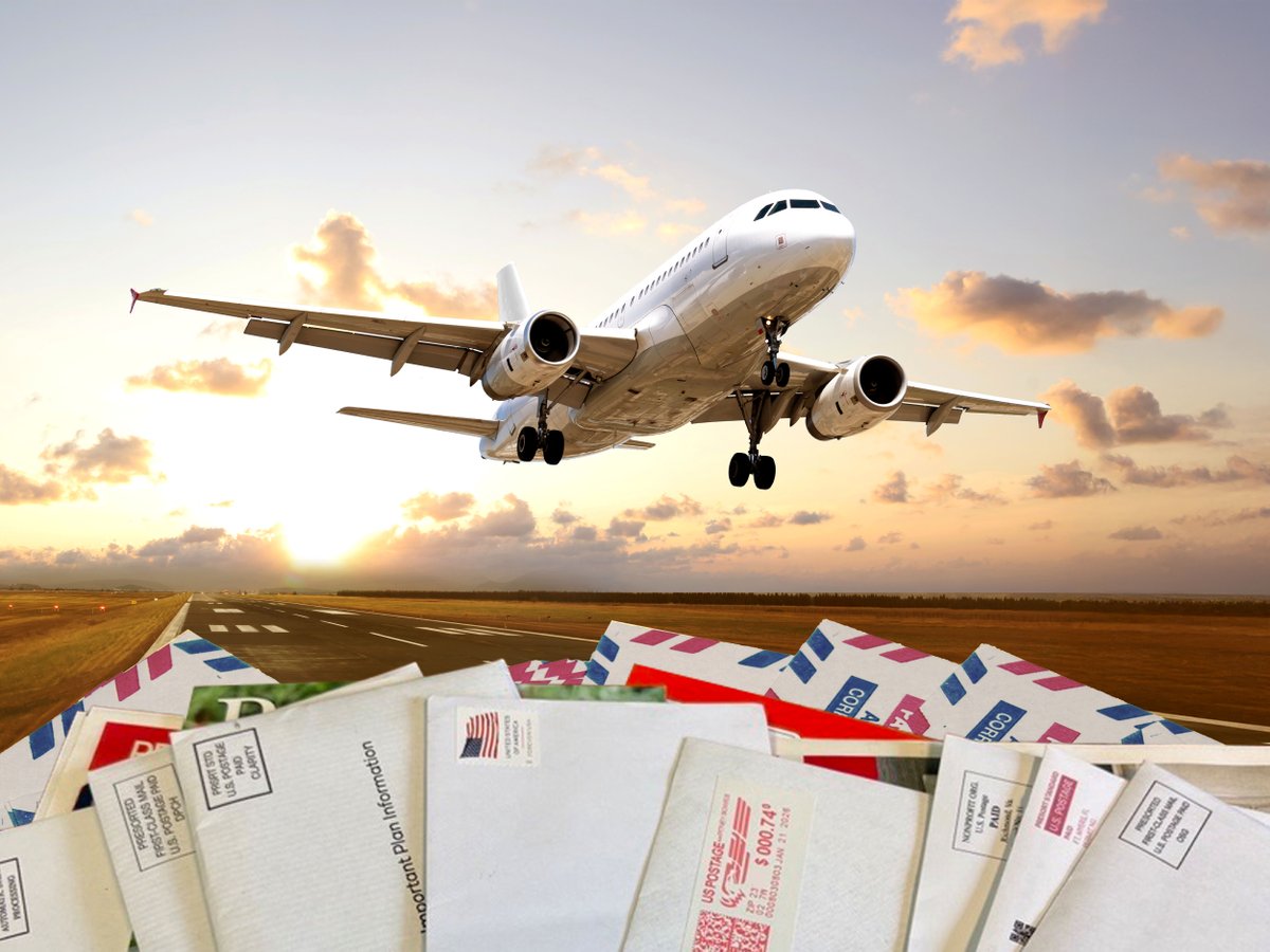 OIGUSPS's tweet image. We’ve just announced a future report on the use of air transportation for First-Class and Marketing Mail. If you have any facts or insights you’d like to contribute, look for the “contact” button here:  bit.ly/3F3a4lN  
#USPSOIG #USPS #mail